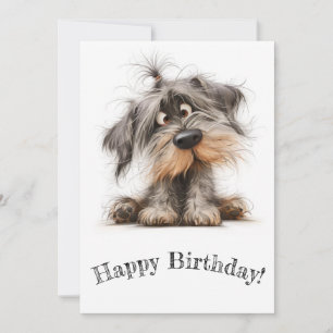 Tarjeta Festiva Puppy Birday Card