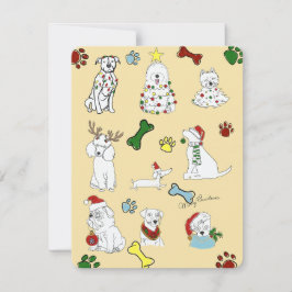 TARJETA FESTIVA PUPPY XMAS CARD