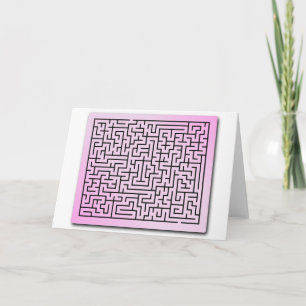 Tarjeta Festiva Purple Haze Maze