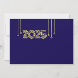 Tarjeta Festiva Purple wish card New Year with christmas symbols