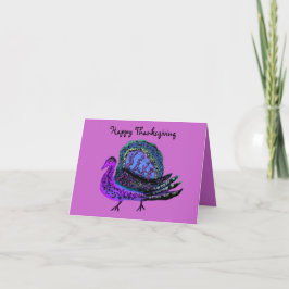 Tarjeta Festiva Púrpura Turquía Diva Cards