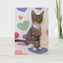 Tarjeta Festiva Purrfect Valentine