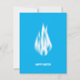Tarjeta Festiva Qr Code Happy Easter Soft White Flame