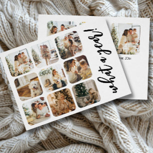 Tarjeta Festiva Qué año 12 Foto y texto personalizados