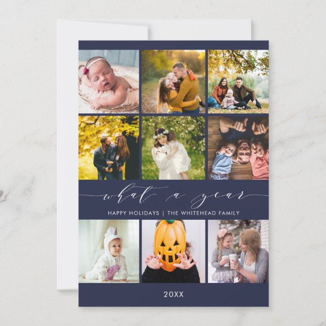 Tarjeta Festiva ¿Qué año | Fotos de revisión de la Marina para fel (Anverso)