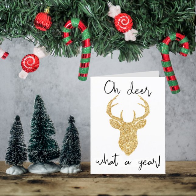 Tarjeta Festiva ¡Qué Año! Navidades divertidos (Subido por el creador)