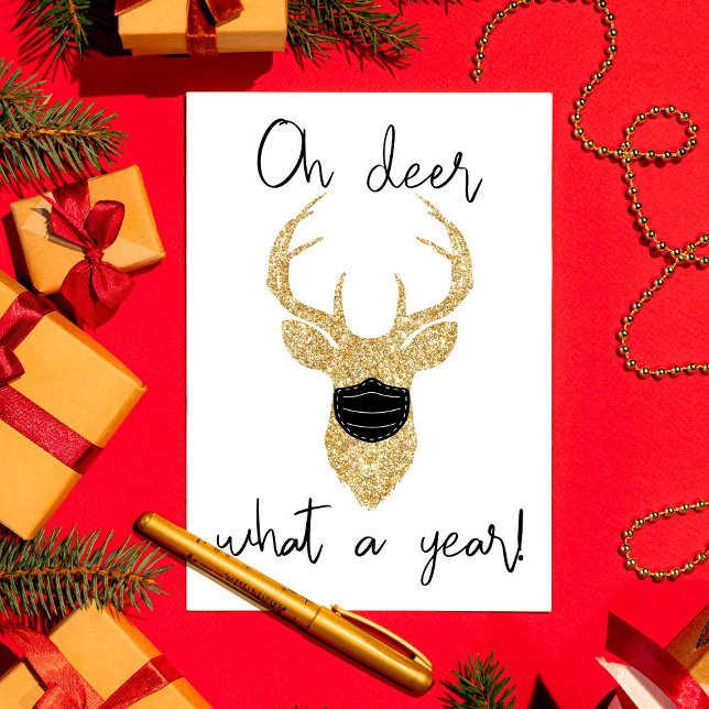 Tarjeta Festiva ¡Qué Año! Navidades divertidos (Subido por el creador)