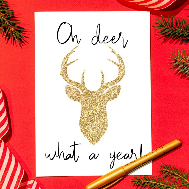 Tarjeta Festiva ¡Qué Año! Navidades divertidos (Subido por el creador)