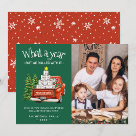 Tarjeta Festiva Qué Año, Pero Nos Pasamos Con Esto Foto