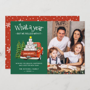 Tarjeta Festiva Qué Año, Pero Nos Pasamos Con Esto Foto