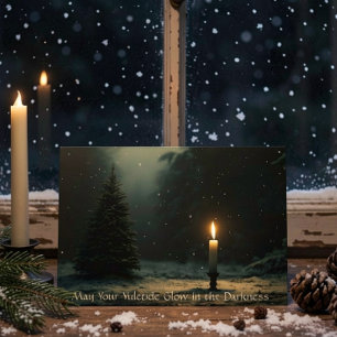 Tarjeta Festiva Que brille tu Yule navideño Gótico Yule Solsticio