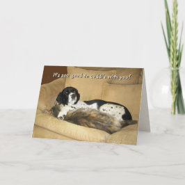 Tarjeta Festiva Qué bueno para abrazarte contigo