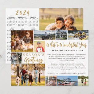 Tarjeta Festiva Qué Calendario de Fotos del Año 11 2024 Maravillos