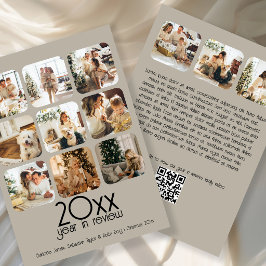 Tarjeta Festiva Qué código QR de texto de foto personalizado del A