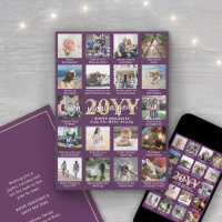 Qué collage de fotos y leyendas Año 18 Morado
