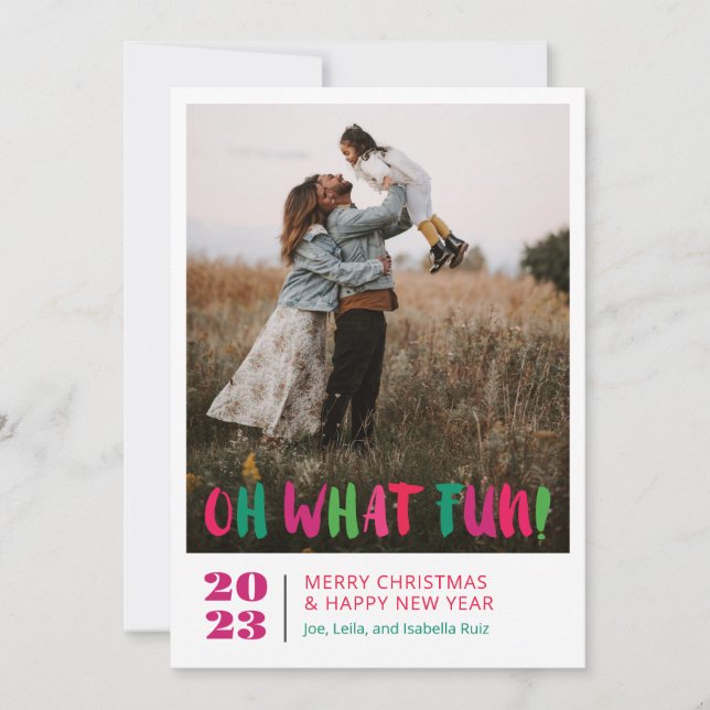 Tarjeta Festiva Qué Diversión (Anverso)