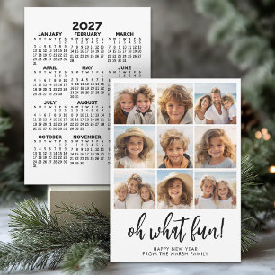 Tarjeta Festiva Qué Diversión - Calendario de 9 Fotos - 2027
