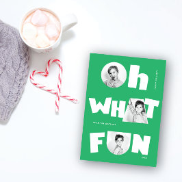 Tarjeta Festiva Qué Diversión Formas Recortadas Divertidas 3 Fotos