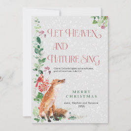 Tarjeta Festiva Que el cielo y la naturaleza canten agua Woodland