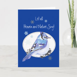 Tarjeta Festiva Que el cielo y la naturaleza canten Navidades de l