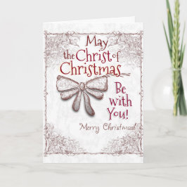 Tarjeta Festiva Que el Cristo de los Navidades esté contigo, artís