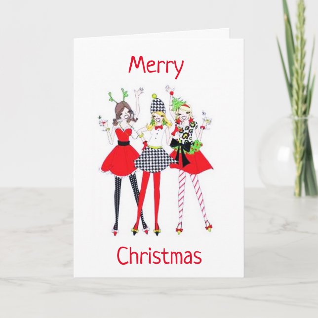 TARJETA FESTIVA QUE EMPIECE EL FIESTA **FEROSAS NAVIDAD** (Anverso)