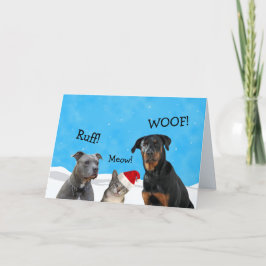 Tarjeta Festiva ¿Qué Esperabas que cargaran los Navidades?