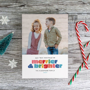Tarjeta Festiva Que estos Navidades sean más y más brillantes
