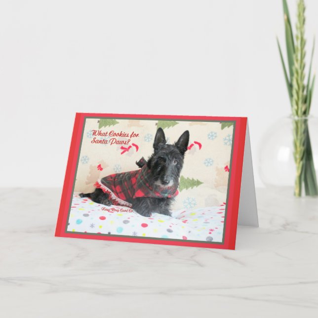 Tarjeta Festiva ¿Qué galletas? (Anverso)