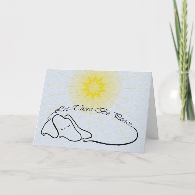 Tarjeta Festiva Que haya paz (Anverso)