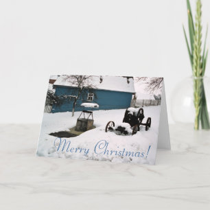 Tarjeta Festiva ¡Qué invierno, Feliz Navidad!