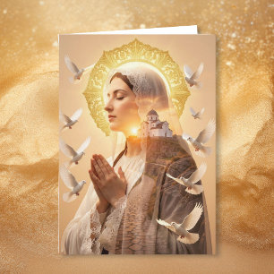 Tarjeta Festiva Que la Madre María te brinde consuelo y sanación