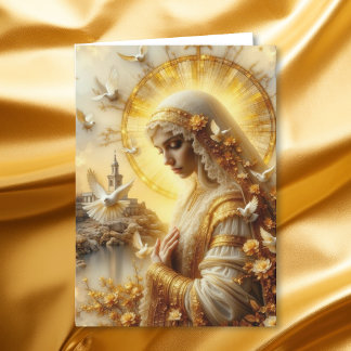 Tarjeta Festiva Que la Madre María vele por ti y te sane 