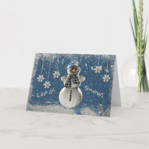 Tarjeta Festiva Que La Nieve