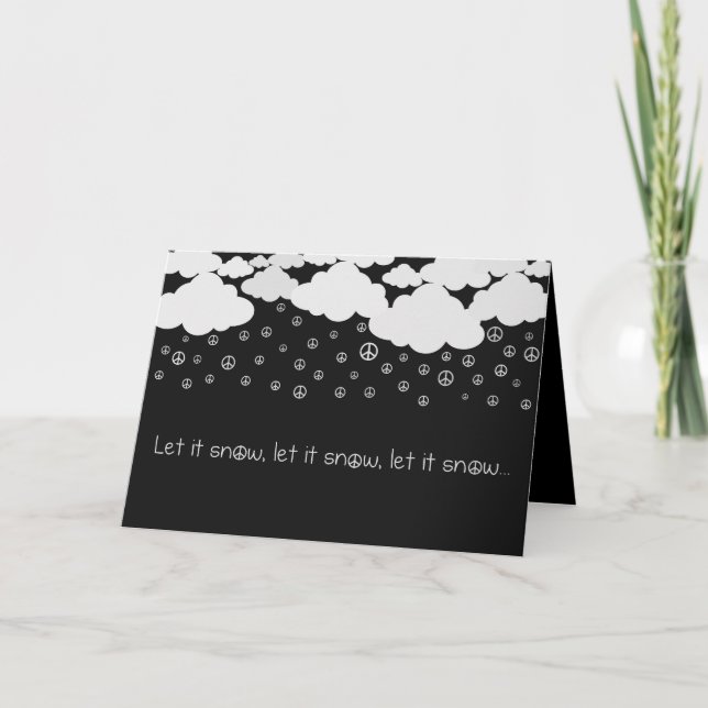 Tarjeta Festiva Que La Nieve (Anverso)