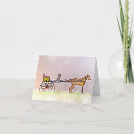 Tarjeta Festiva ¡Que La Nieve!