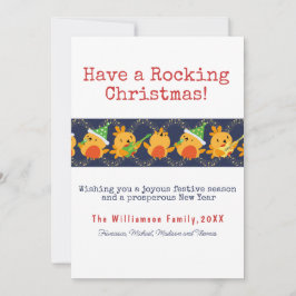 Tarjeta Festiva Que los Navidades canten a Robin Personalizado
