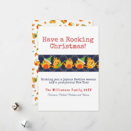 Tarjeta Festiva Que los Navidades canten a Robin Personalizado