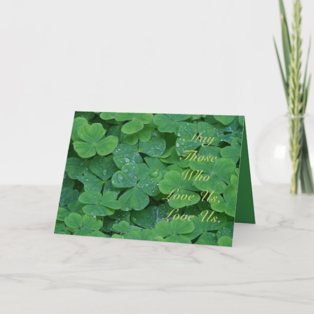 Tarjeta Festiva Que Los Que Nos Aman, Nos Amen. (Anverso)