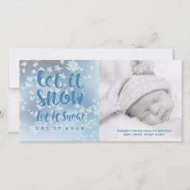 Tarjeta Festiva Que Nieva, Que Nieva, Que Nieva.