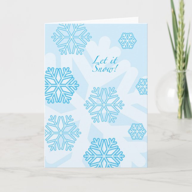 Tarjeta Festiva ¡Que nieve! (Anverso)