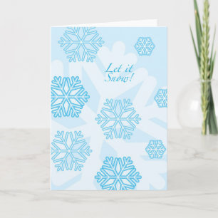 Tarjeta Festiva ¡Que nieve!