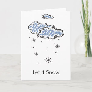 Tarjeta Festiva Que nieve