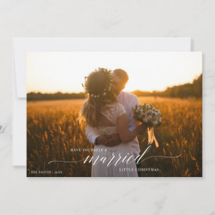 Tarjeta Festiva Que Se Casen Pequeños Navidades