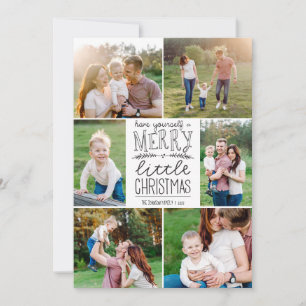 Tarjeta Festiva Que te tengas a tus Navidades seis fotos