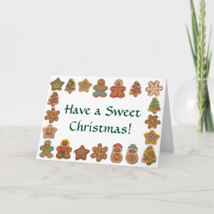 Tarjeta Festiva Que tengan Navidades dulces