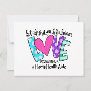 Tarjeta Festiva Que Todo Lo Que Haces Se Haga Con Amor, Salud En E