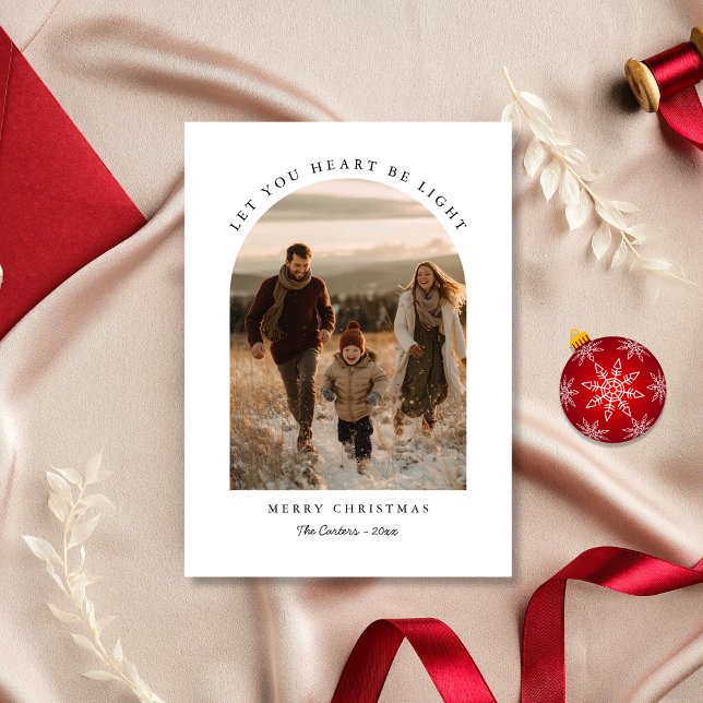 Tarjeta Festiva Que tu corazón sea Navidades livianos Foto de Arco (Subido por el creador)