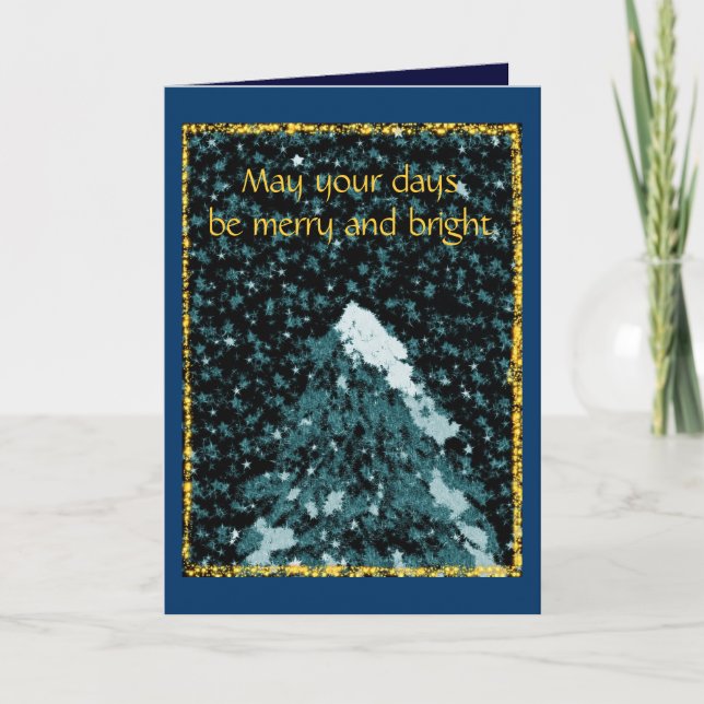 Tarjeta Festiva Que tus días sean alegres (Anverso)