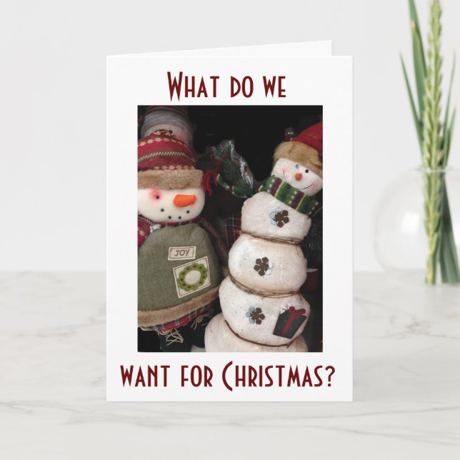 TARJETA FESTIVA QUEREMOS QUE TENGAS NAVIDADES MARAVILLOSOS (Anverso)